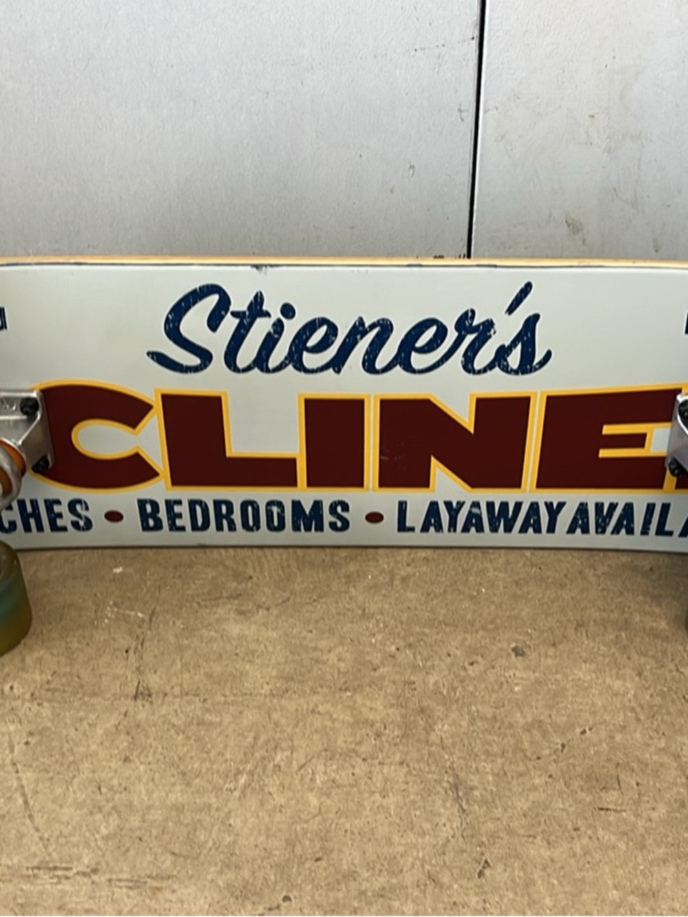 Red and Blue Decorative Wall Sign